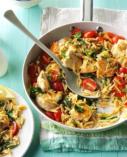 Lemon Chicken with Orzo