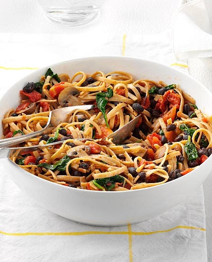 Vegetarian Black Bean Pasta
