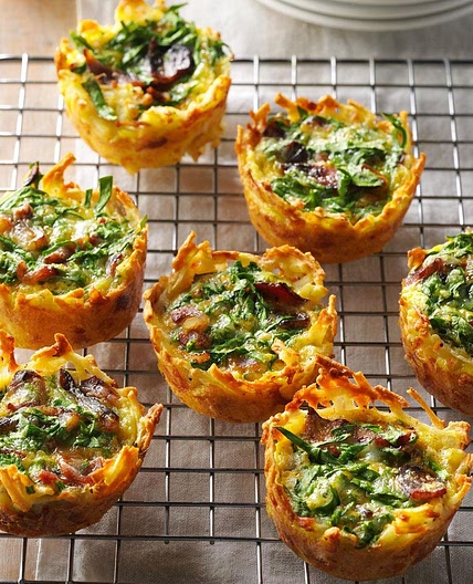 Hash Brown Quiche Cups