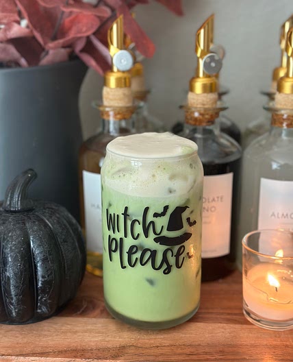 Matcha Latte with Pumpkin Cold Foam