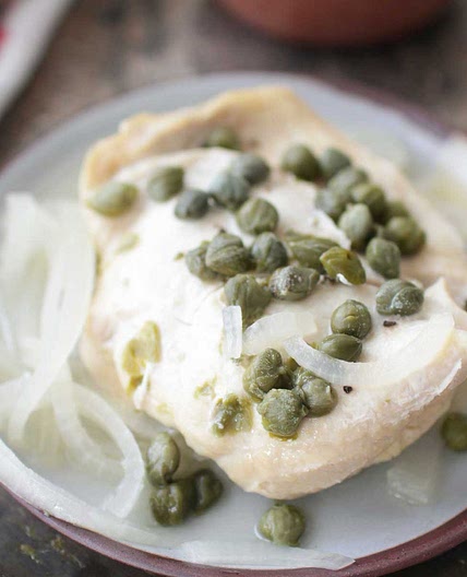 Slow Cooker Chicken Piccata For One