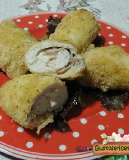Involtini di tacchino in friggitrice ad aria con prosciutto cotto e primo sale - Gustose ricette di cucina