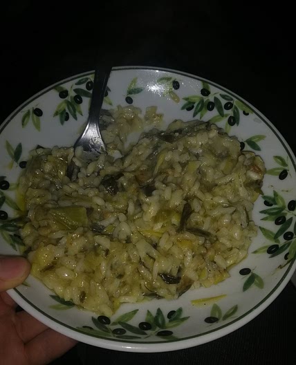 Risotto aux poireaux