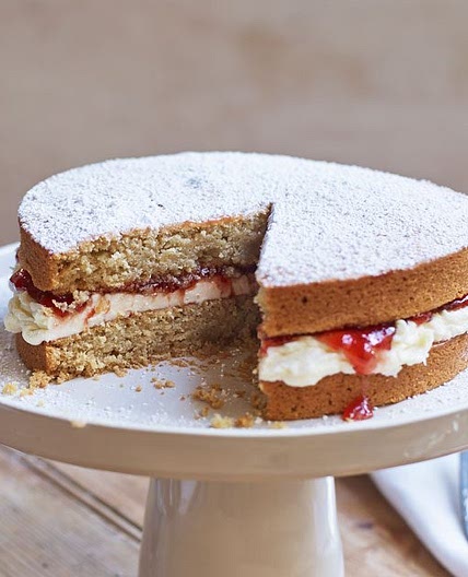 Vegan Victoria sponge cake