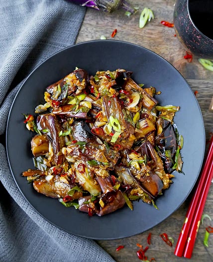 Eggplant with Garlic Sauce