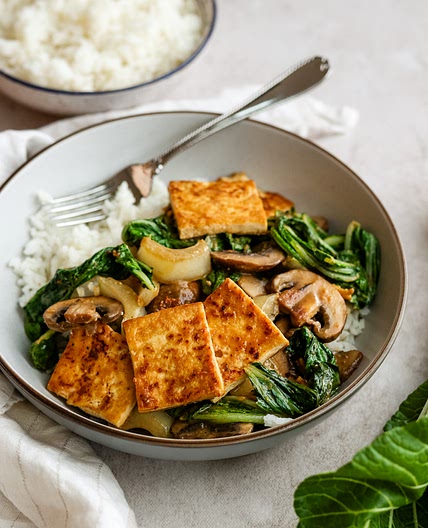 30-Minute Vegan Tofu Bok Choy Stir Fry