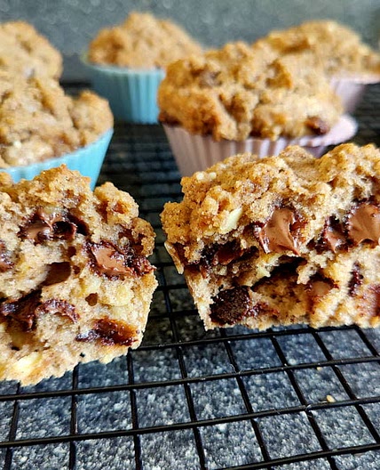 Sourdough Oatmeal Muffins