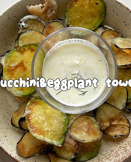The famous zucchini&eggplant tower