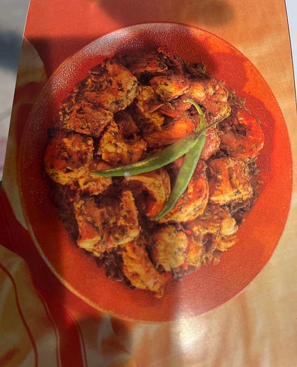 Prawns and Fish in a Herb Sauce