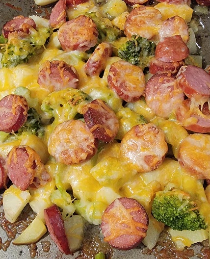 Sausage, Broccoli, and Potato Bake