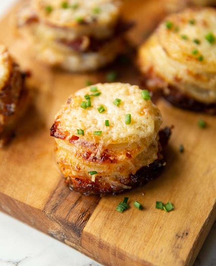 Cheesy Bacon Potato Stacks