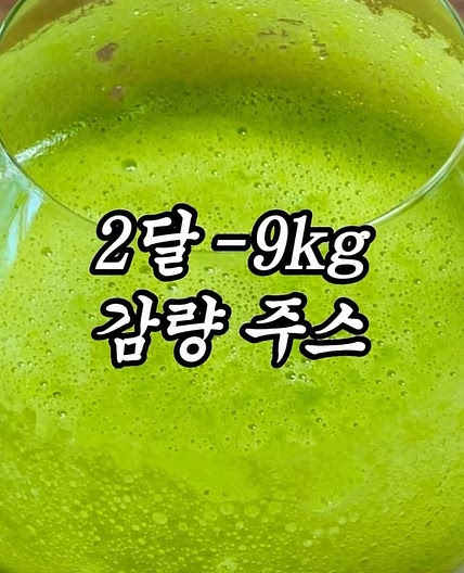 -9kg 감량 주스‼️ (feat.라라언니💚)