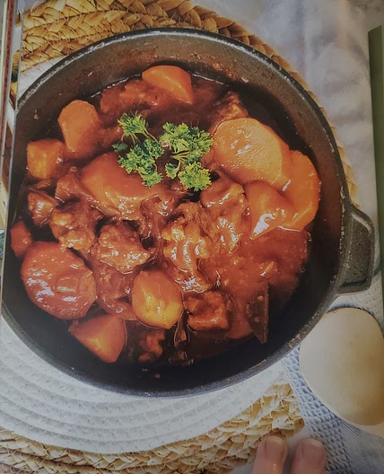 Hearty beef stew to feed a crown from studio ghibli cook book
