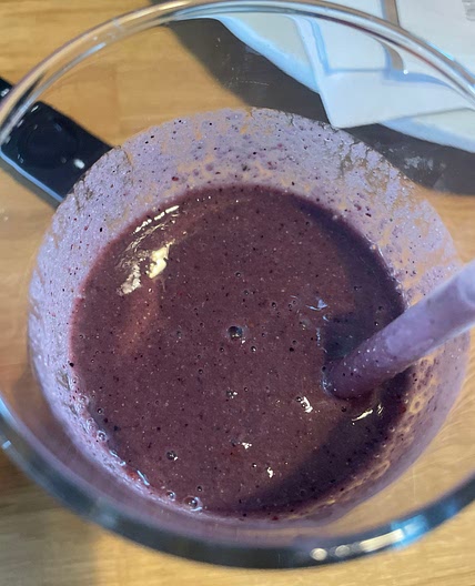 Strawberry banana kale smoothie