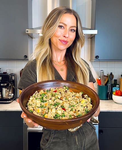 WARM QUINOA DATE AND APPLE SALAD WITH CREAMY TAHINI BALSAMIC DRE
