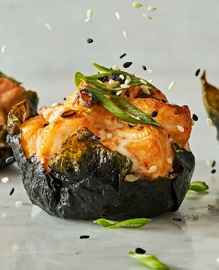 baked sushi cups