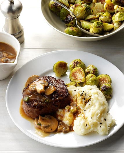 Beef Tenderloin in Mushroom Sauce