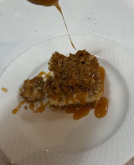 Apple Caramel Cheesecake