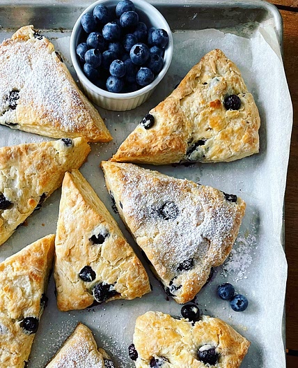Lemon Blueberry Scones. - Harvest & Nourish