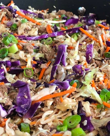 Skillet Egg Roll in a Bowl