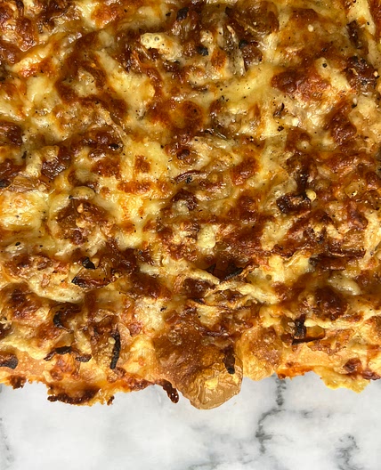 French Onion Stuffed Focaccia