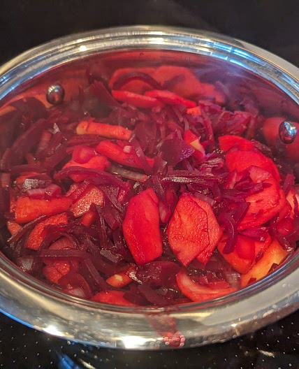 Rode bieten met kaneel