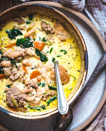 Ribollita with Sausage ("Zuppa Toscana")