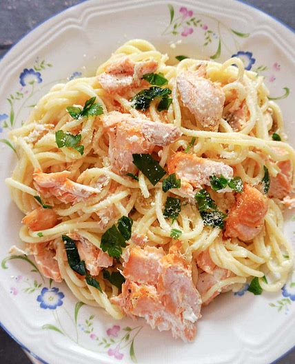 Salmon Carbonara