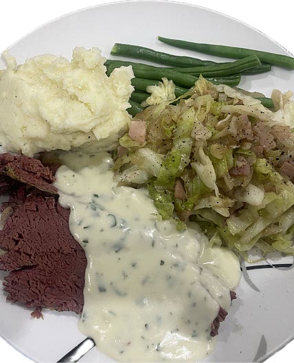 Slow Cooker Silverside with Horseradish Sauce