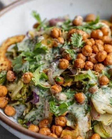 Roasted Squash Salad with Cilantro Lime Dressing