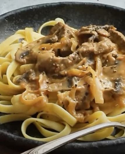 Vegemite Stroganoff