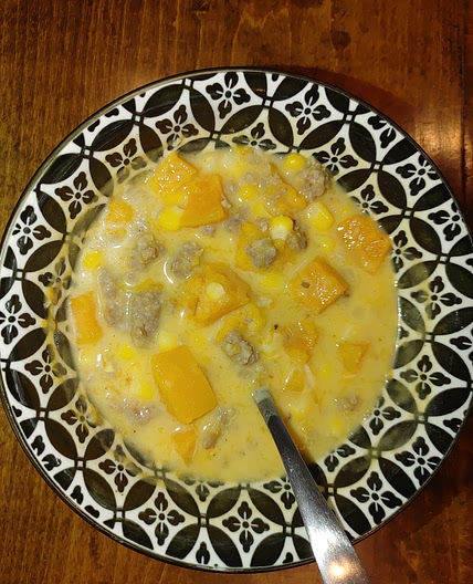 Creamy Sausage & Butternut Squash Soup