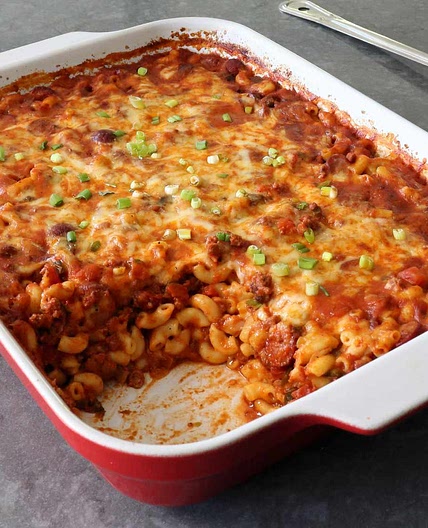 Chili Dog Mac and Cheese