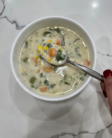 Cream of vegetable soup