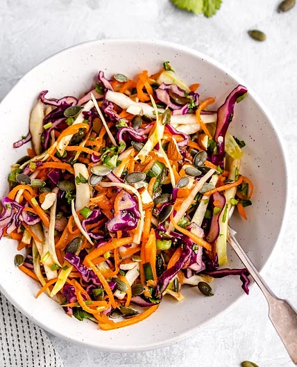 Best Healthy Coleslaw Ever (no mayo!)