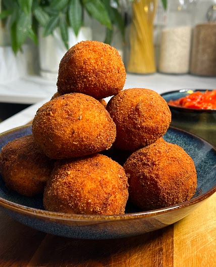 Arancini with Arrabbiata Sauce