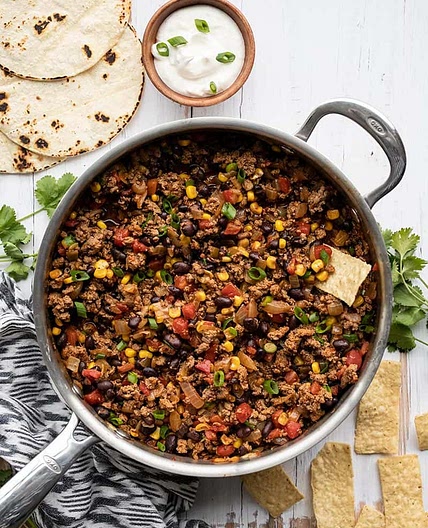 Turkey Taco Skillet