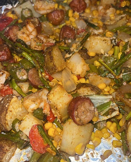 Cajun Sheet Pan Bake 