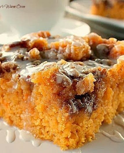 Sweet Potato Cinnamon Roll Cake