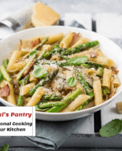 Creamy Pasta with Asparagus and Bacon
