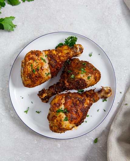 Air Fryer Chicken Legs With Keto Dry Rub