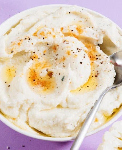 Fluffy Mashed Cauliflower 