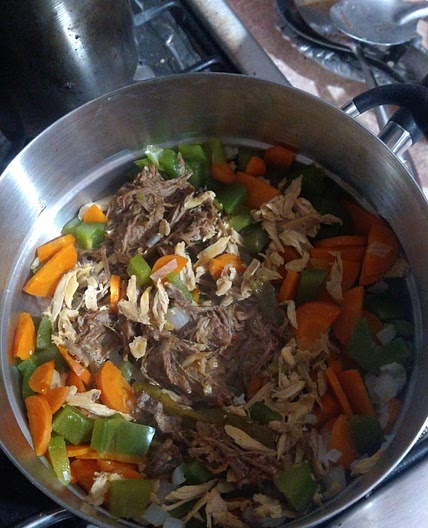 Pollo y verduras