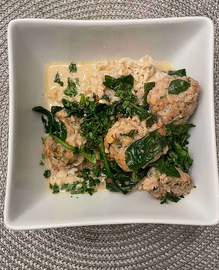 Thai-Inspired Chicken Meatball Soup