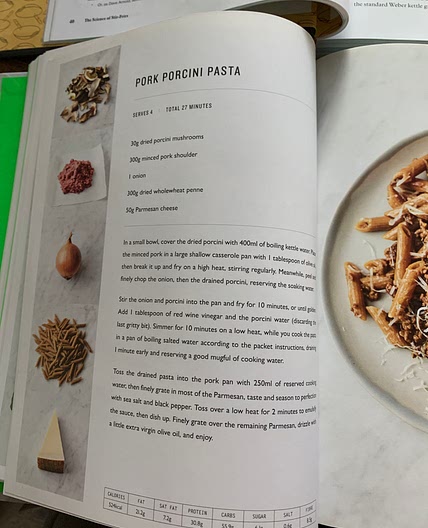 Pork porcini pasta