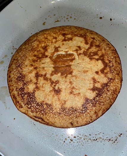 Healthy banana pumpkin spice pancakes 