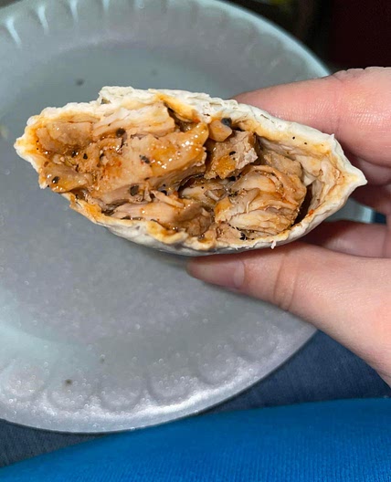 Spicy Pork chop wrap 