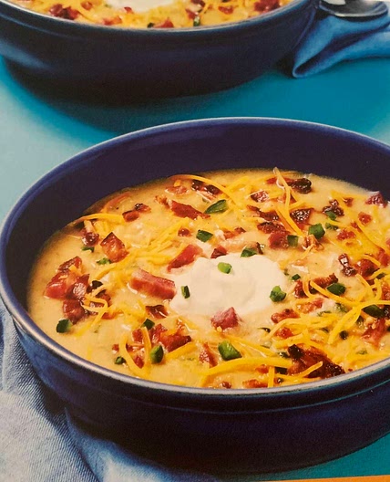 Loaded baked potato soup