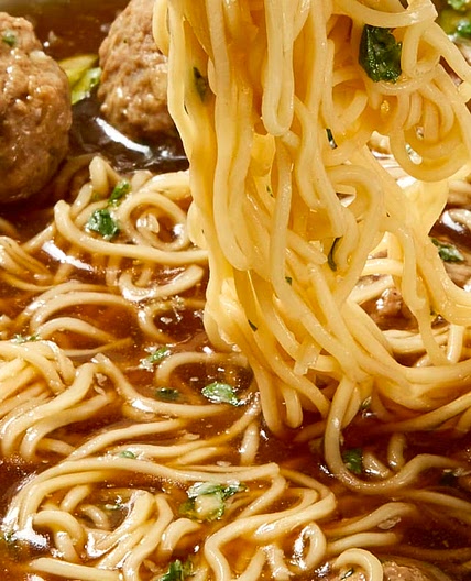 Thai Meatball Noodle Soup