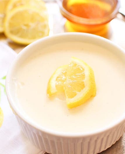 Honey Lemon Custard For One